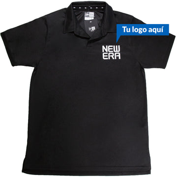 Polo negra marca New Era - Personalizable