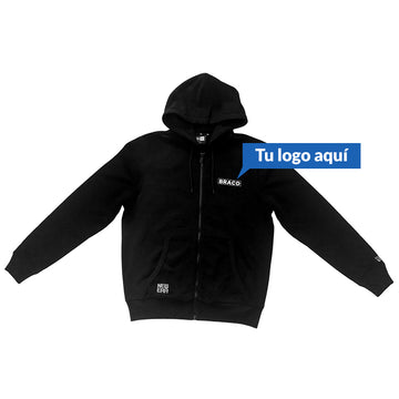 Hoodie negra marca New Era - Personalizable